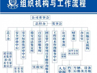公司组织机构与工作流程图