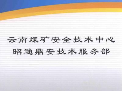 云南煤矿安全技术中心昭通鼎安技术服务部